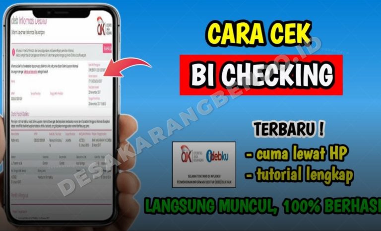 Cara Cek BI Checking Terbaru 2026 via iDEB SLIK OJK Online