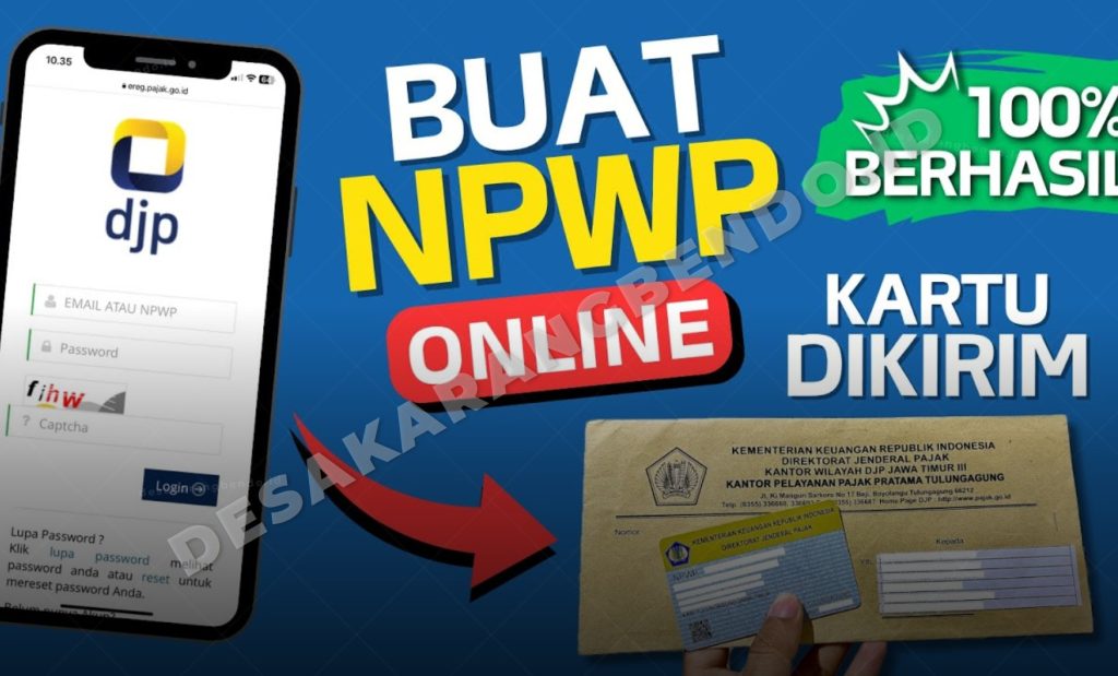 Cara Membuat NPWP Online Lewat HP Tanpa ke Kantor Pajak, Ini Langkahnya!
