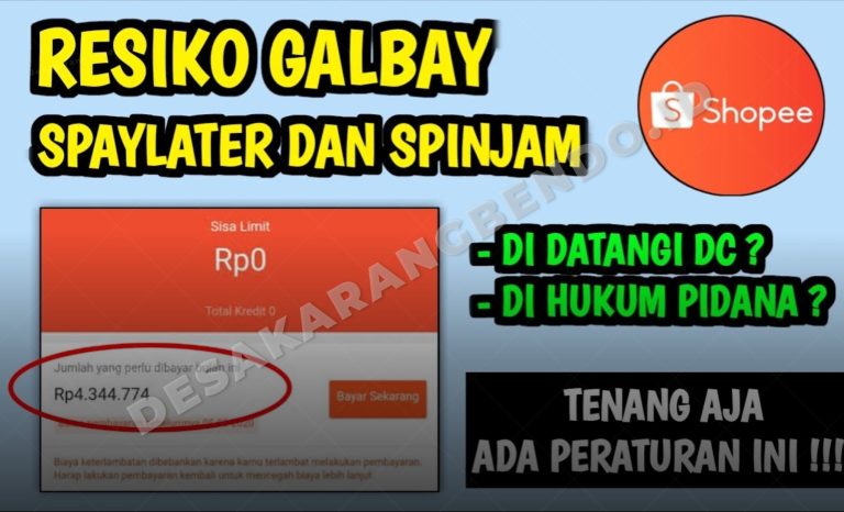 Risiko Galbay Shopee PayLater dan SPinjam, Dari Denda Hingga Masuk SLIK OJK!