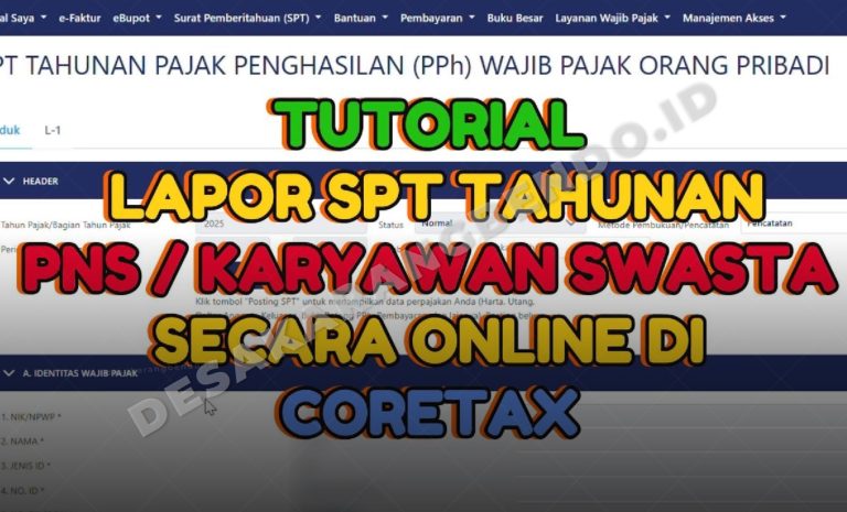 Bingung Lapor SPT di Coretax? Ini Panduan Lengkap Khusus ASN 2026