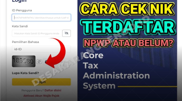Cara Cek NIK Terdaftar NPWP atau Belum di 2026, Panduan Lengkap via Coretax dan M-Pajak