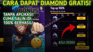 Cara Dapat Diamond FF Gratis 2026 Tanpa Top Up, Ada Bonus DANA Kaget!