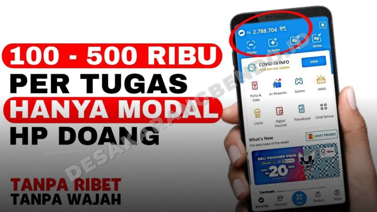 Cara Dapat Uang 100-500 Ribu Sehari dari Tugas Online, Cukup Modal HP dan Internet!