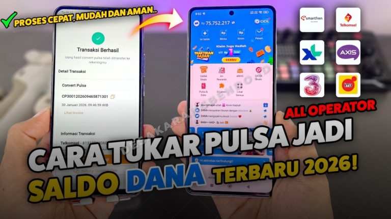 Cara Mengubah Pulsa Menjadi Saldo Dana, Bank dan E-Wallet Lainnya di 2026