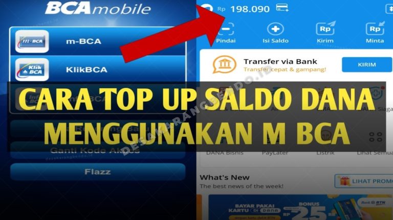 Cara Top Up DANA via BCA 2026, Dari BCA Mobile Sampai ATM dan Biaya Adminnya
