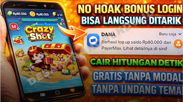 Crazy Shot Penghasil Uang 2026, Resmi di Google Play Store dan Terbukti Membayar!