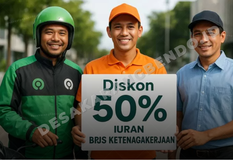 Resmi! Diskon 50% Iuran BPJS Ketenagakerjaan untuk Ojol, Kurir dan Sopir Berlaku hingga Maret 2027